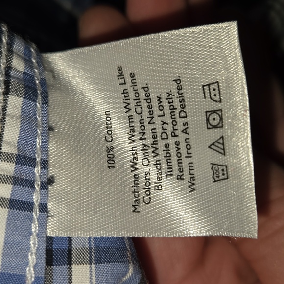 Plaid Button Down Polo - Picture 5 of 6